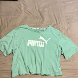 PUMA Women’s Cropped Logo Tee - Short Sleeve Crop Top
